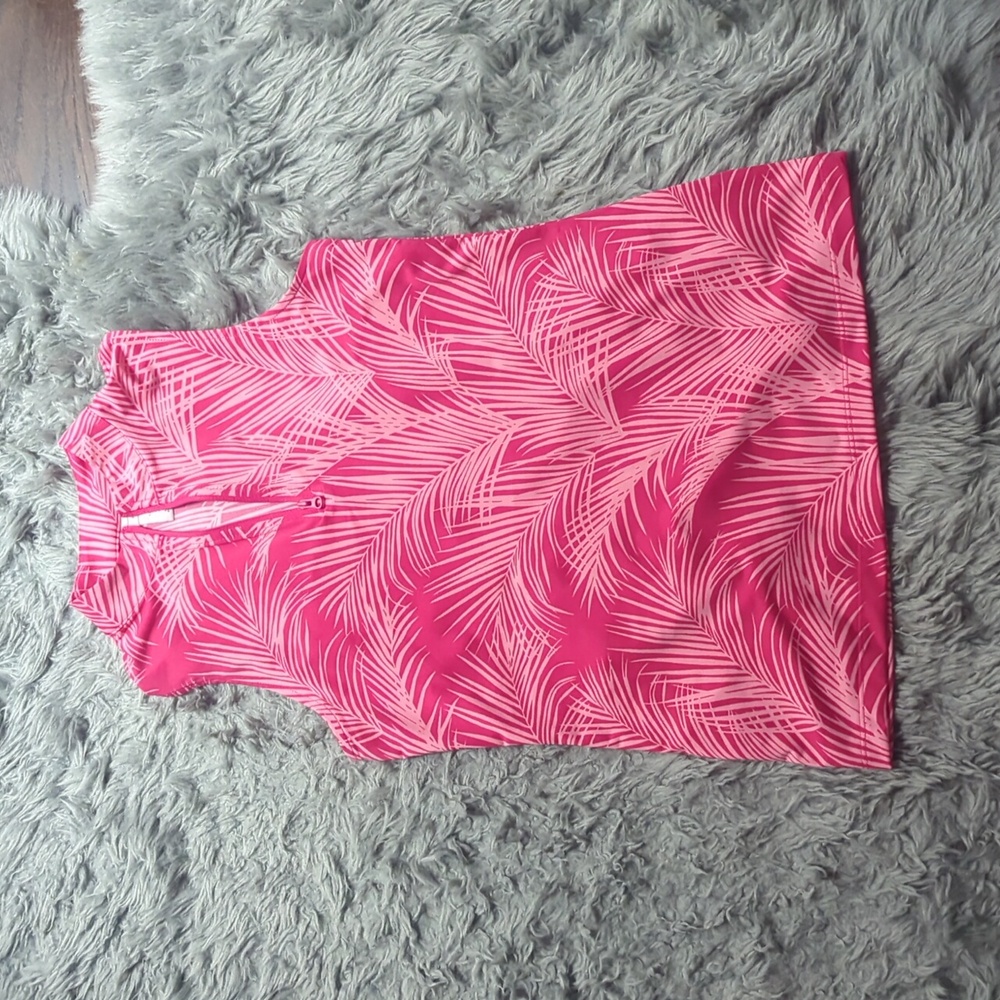 Tommy Bahama Pink Palm Print Top